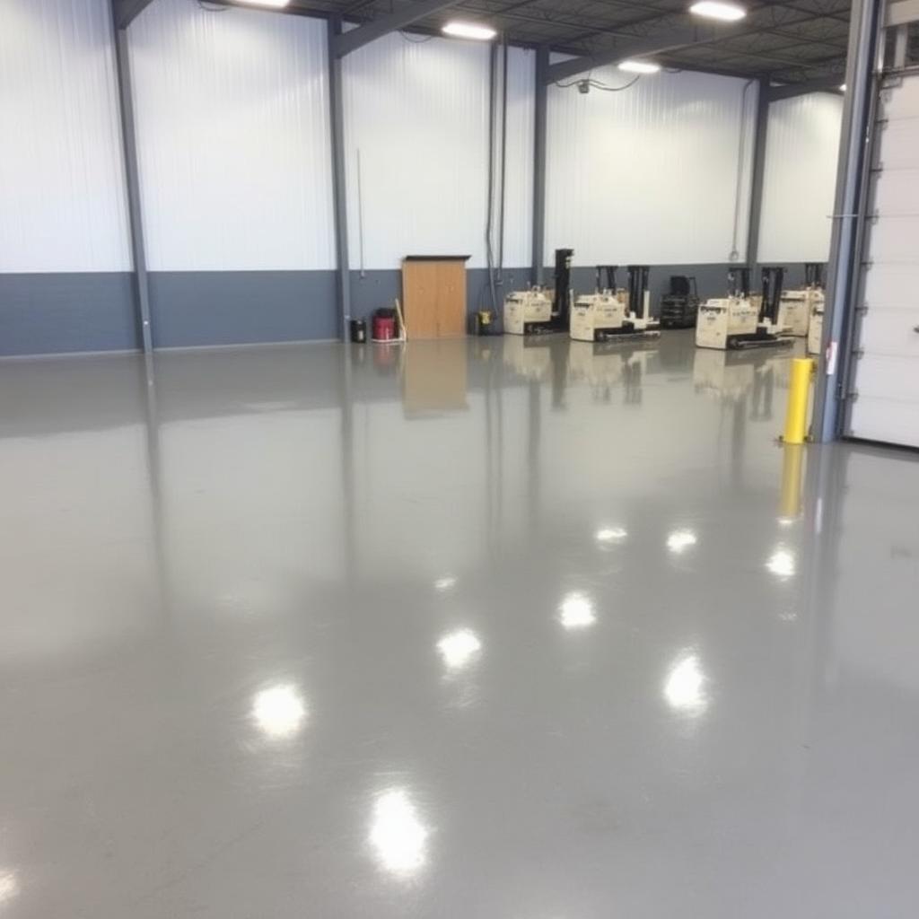 Commercial epoxy floor installation